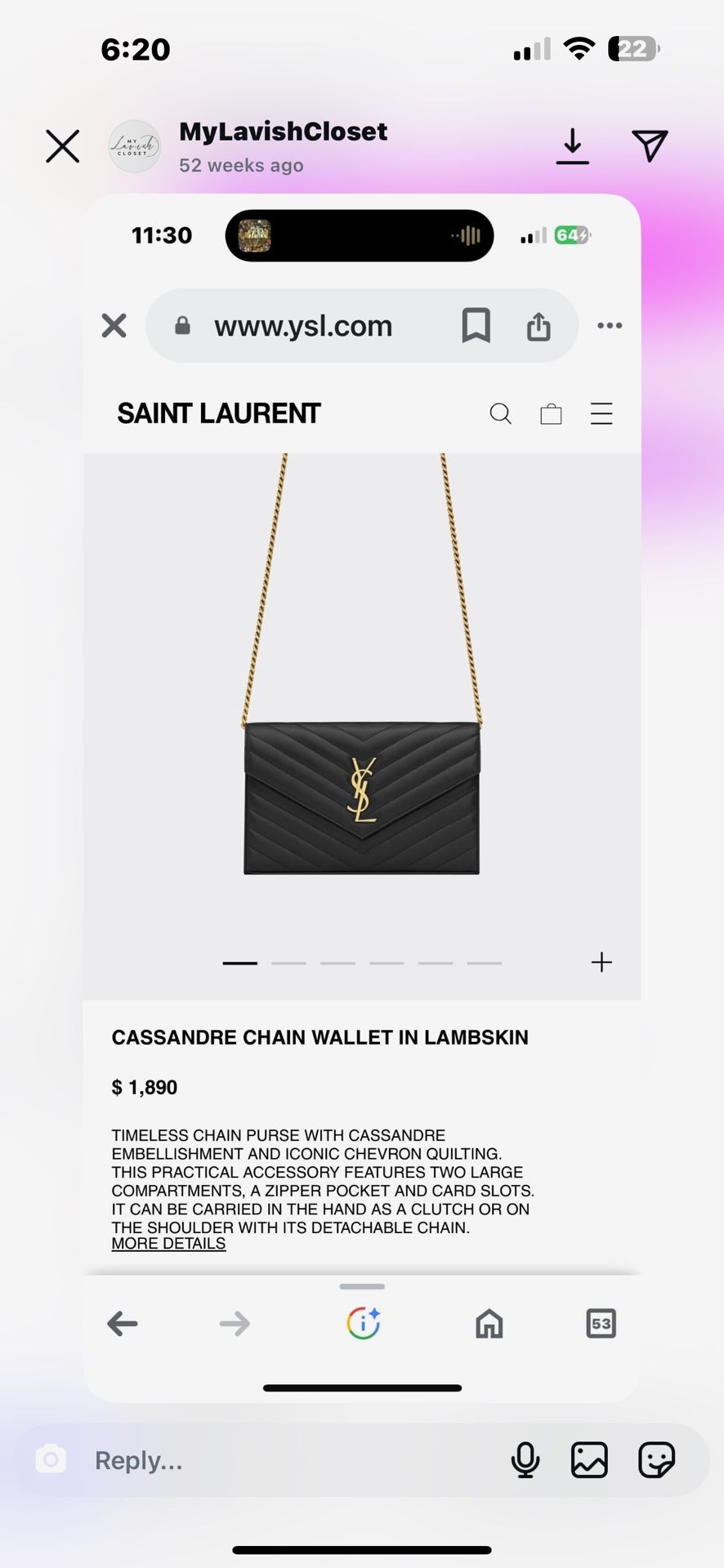 YSL Bag