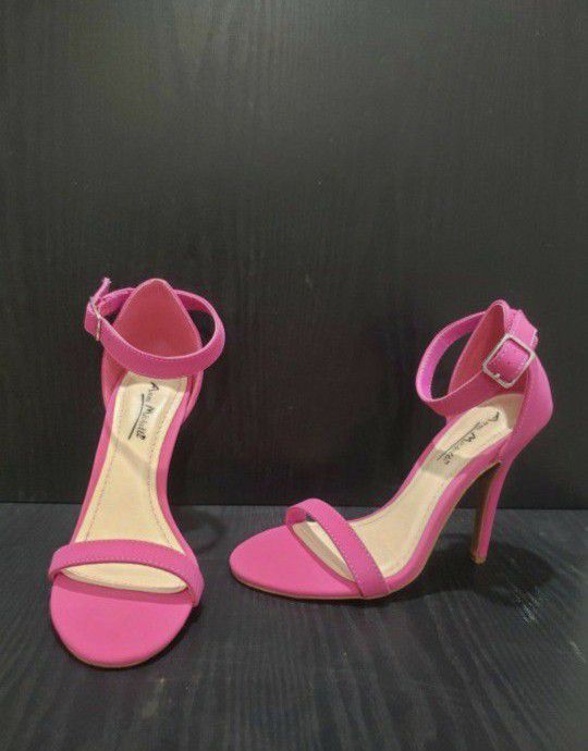 Pink Strap Heels