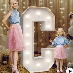 New 4 Ft letter C For Birthday