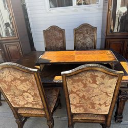 Solid wood dining set