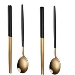 Stainless Steel Spoon And Chopsticks