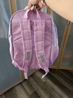 Backpack purple cat With Lunch Box