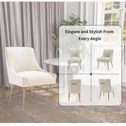 Beige Vanity Or Dining Table Chair - Brand new 