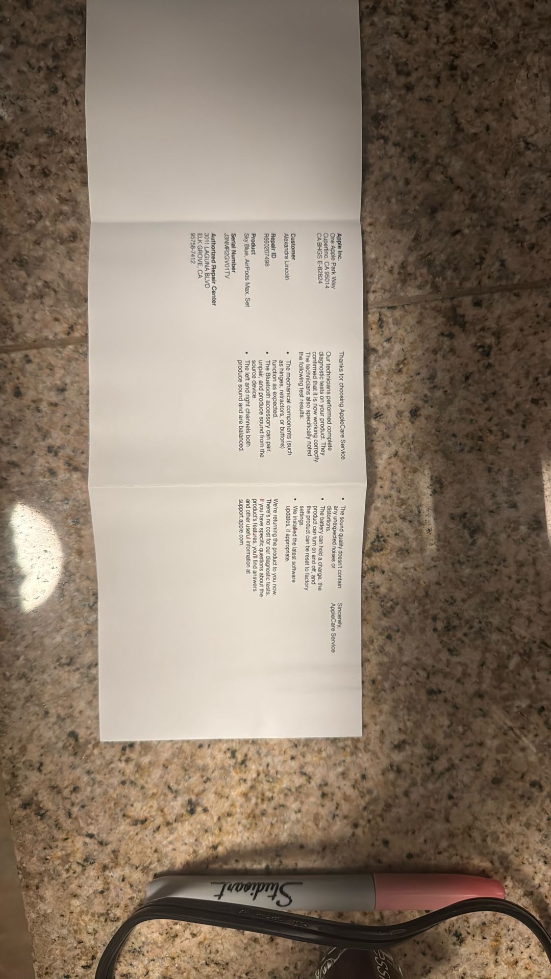 Apple AirPods, Max, blue, used in great condition