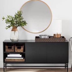 NEW Open Shelf Storage Console Table, TV Stand, (52” x 16” x  24”) L x W x H