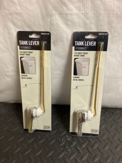 Replacement toilet tank lever kit