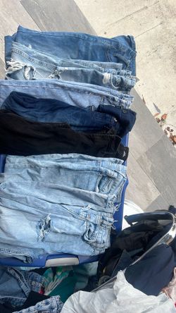 7 pairs of jeans size 4