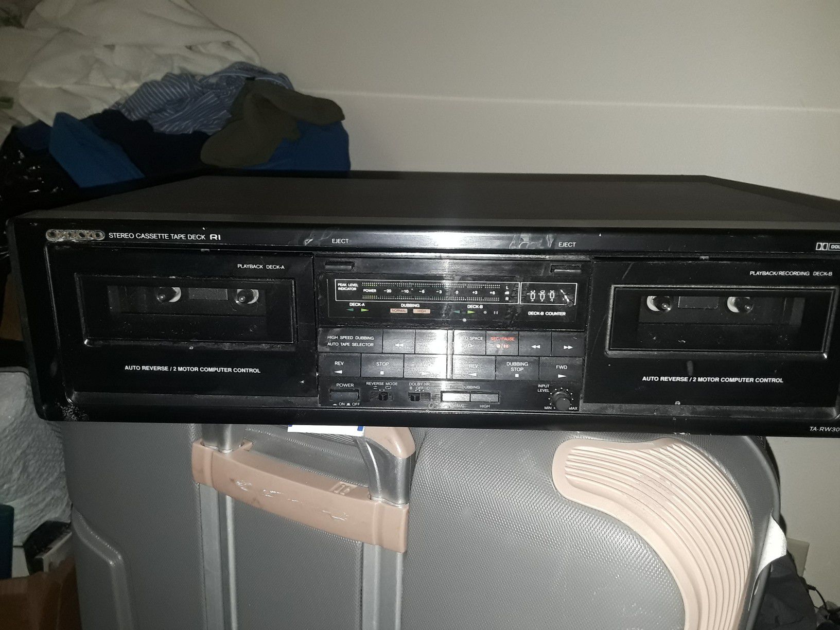 Onkyo stereo double cassette deckr1