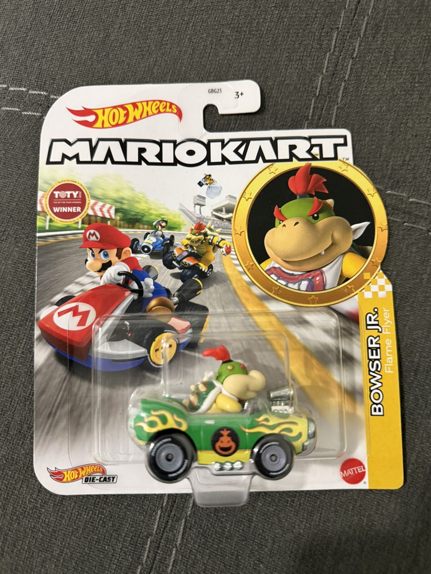 Mattel HOT WHEELS Mario Kart Bowser Jr. Flame Flyer - NEW NIB