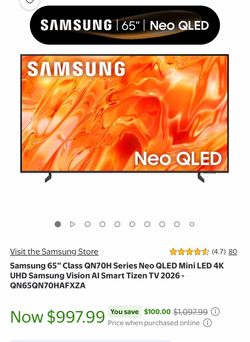Samsung 65" Neo QLED 4K Smart TV