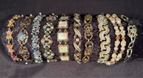 Sparkly vintage bracelets