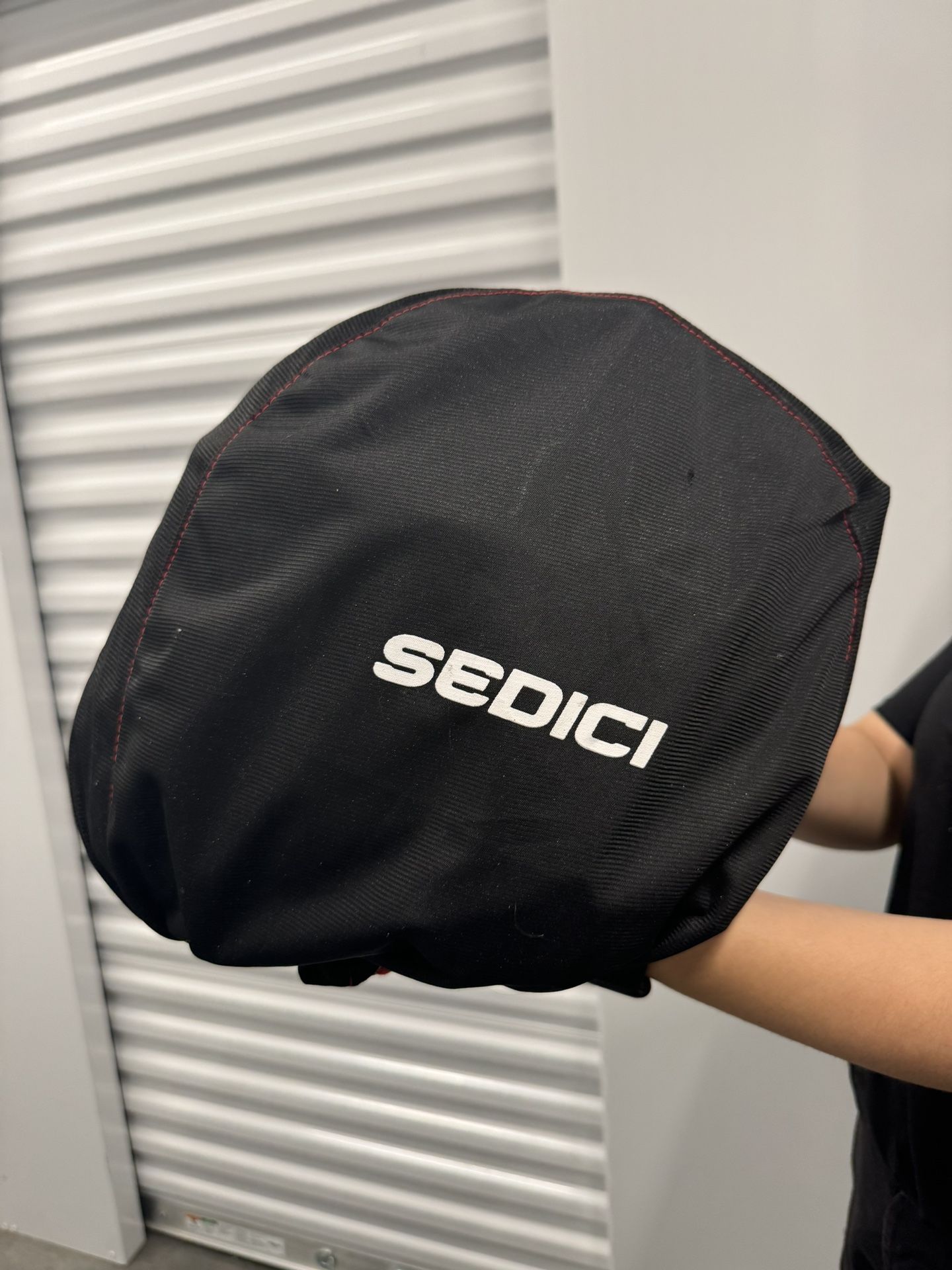 SEDICI Large Carbon Fiber Helmet With Cardo Mic Equipped