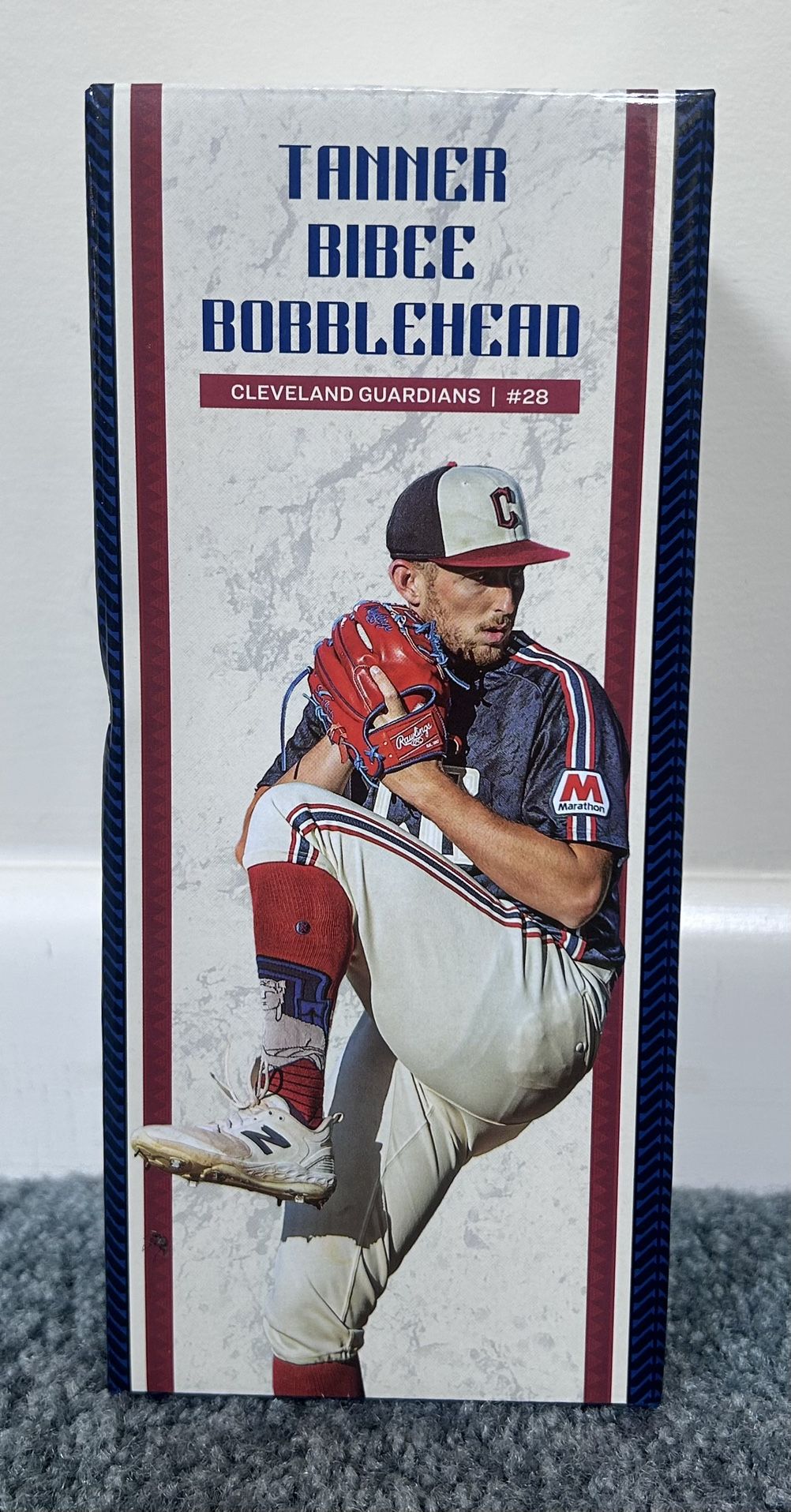 Cleveland Guardians Tanner Bibee City Connect Bobblehead
