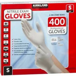 Medium Gloves Gray Nitrile 