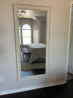 Wood Carved Full Length Mirror
