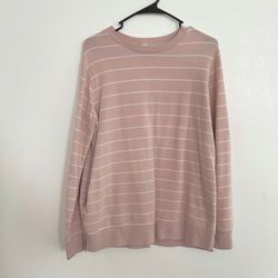 Womens Pink Pull Over Sweater 