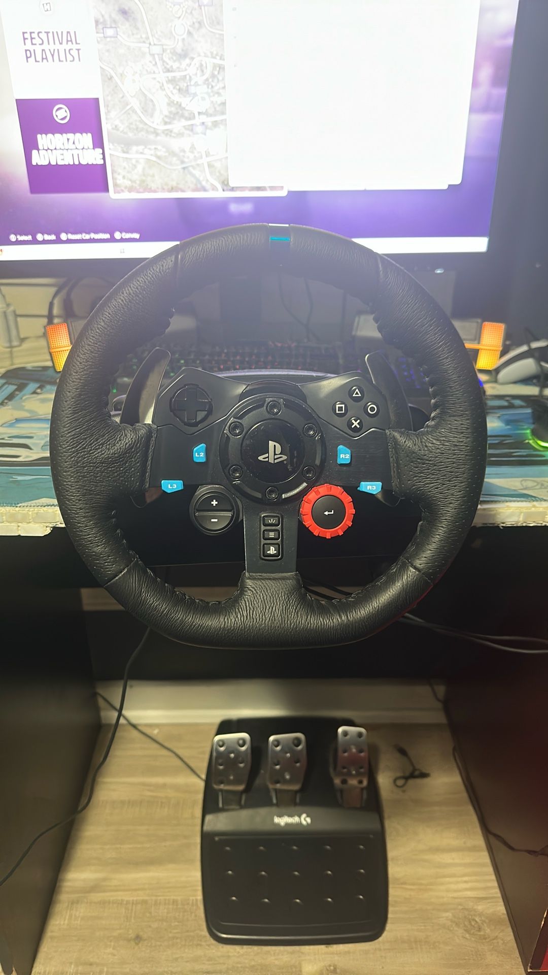 logitech g25 steering wheel pc/playstation
