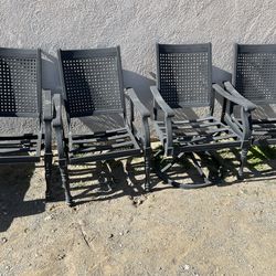 Martha living outdoor metal chairs