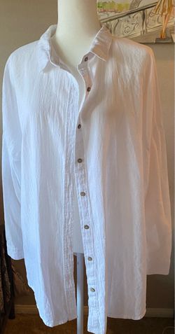 Cotton On Body Swim  Beach Shirt White Texture,  Medium Size Swim Cover Shirt