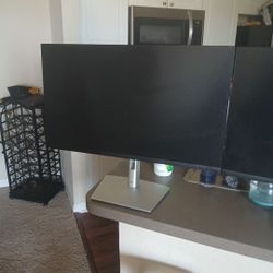 Two 24 Inch DELL Monitors With STAND