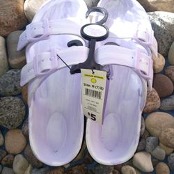 Bobbie Brooks Tye Dye Purple Sandals