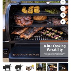 Pit Boss Ahumador de Pellets, Parrilla de Pellets de Madera de 1500 Pulgadas Cuadradas Sabana, Serie Onyx