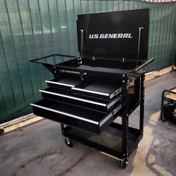 GENERAL CART TOOL BOX  30"1/2 W  38" h  4 Drawer Plus The Top Storage  DIP  Drawer  14"1/2   key 🔑  Yes   excellent  condition