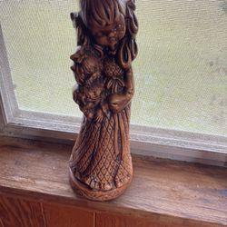Solid Wooden Statue