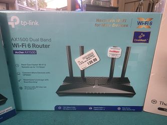 Tplink Ax1500 Dual Band Wifi 6 Router