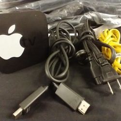 APPLE  4TH GENERATION TV MODEM HDMI CABLE/POWER SUPPLY/ HIGH SPEED ETHERNET CABLE