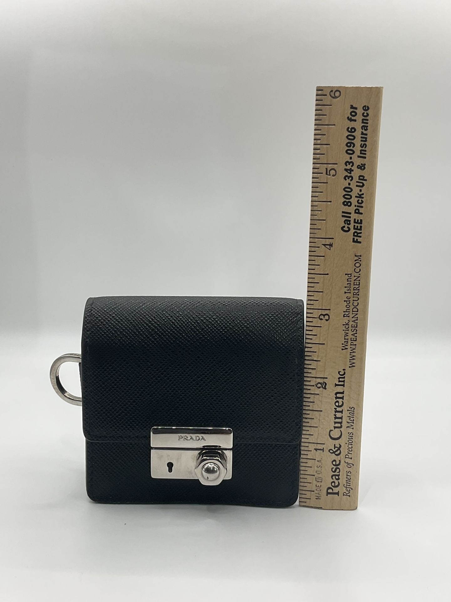 Prada Black Saffiano Mini Wallet