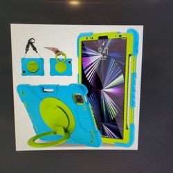 Case For iPad Pro 11 Inch 1st-4th Gen iPad Air 10.9 Inch 4/5 Gen Blue/Green