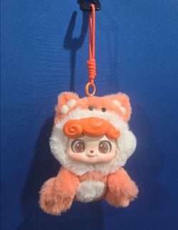 JOTOYS Q.kid Preschool Series 7" Plush Orange Fox with vinyl face