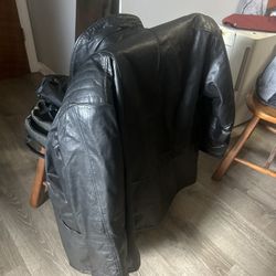 Genuine Leather Jacket Motorcycle Touring Harley 