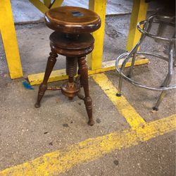 All Wood Piano Stool 