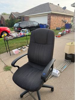 Ergonomic High-Back Executive Office Chair - Dark Gray/Black