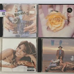 Job Group Lot 4 CD Albums Madonna Janet Jackson & Wilson Phillips Info Below 