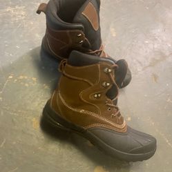 Mens Boots Rugged Exposure Size 12 Rubber Leather Hunting Hiking Duck Boots