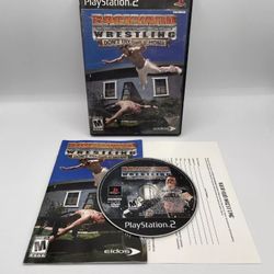 Backyard Wrestling: Don't Try This at Home (PS2, 2003) - CIB w/ Reg Card