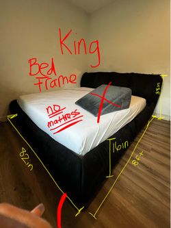 King bed frame