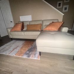 Leather Sectional Couch - Like new 