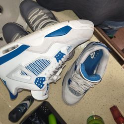 Military Blue Jordan 4s Size 10.5