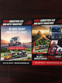 BOCA LOGISTICS LLC AND AUTO TRANSPORT!
