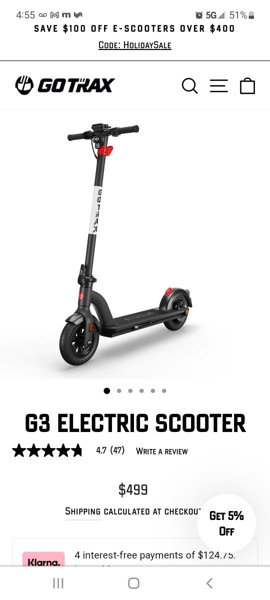 G3 Electric.  $365