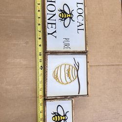 Honey Bee Wood Wall Art- Take All