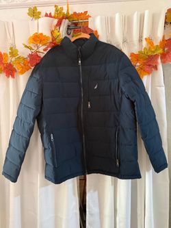 NAUTICA Men's Quilted Jacket, Wind and Water Resistant, LapisBlue, XL