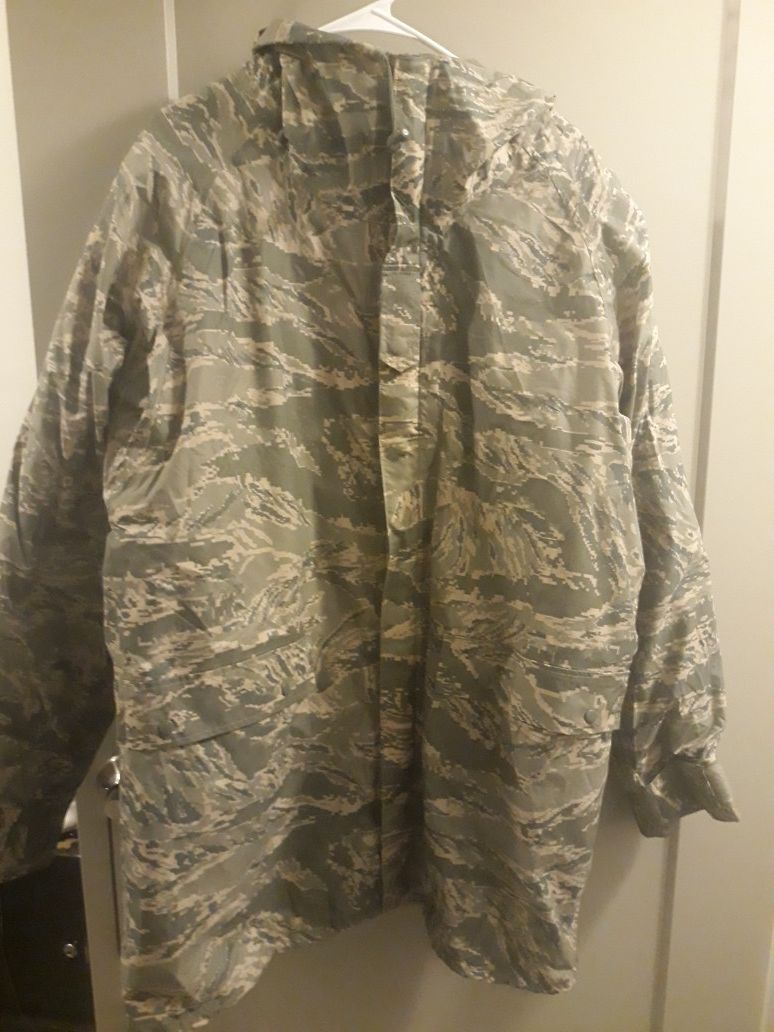 ORC Air Force Hooded Camo Jacket Parka with Liner Cold Weather Coat. Medium