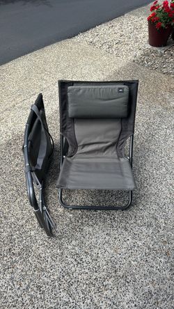 REI low camping foldable chairs
