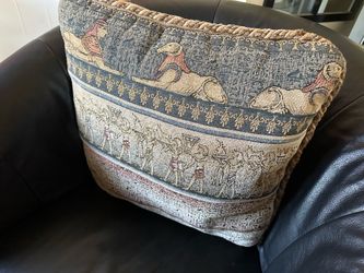 Decorative Egyptian Sphinx Hieroglyphics Pillow