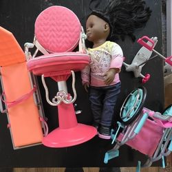 Set Doll With Chair And DR sets